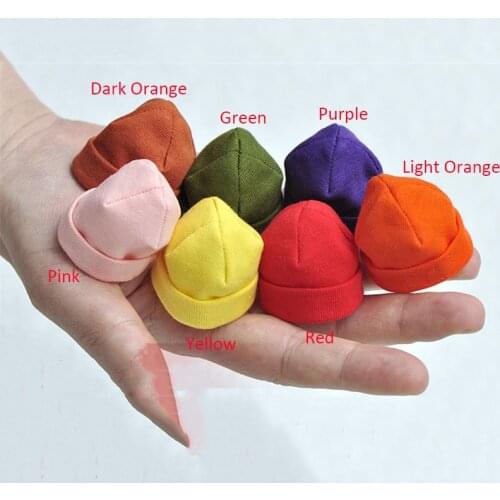 1/6 Fashion Doll Woolen Beanie Knitting Hat Skate Cap Casual Outfits for 12 inch figures Winter Clothes Decor Accessories