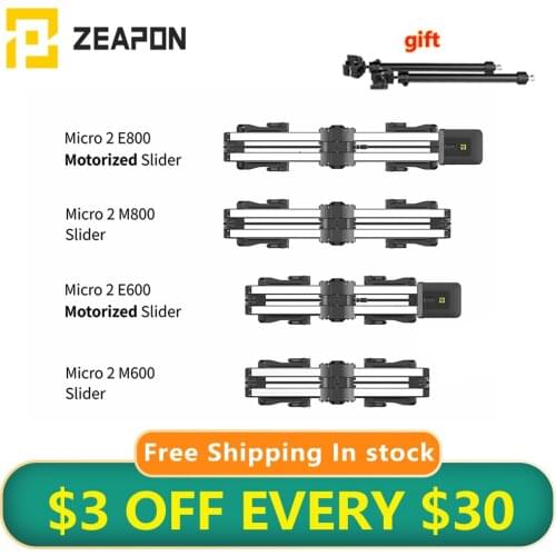 Zeapon Micro 2 Motorized Slider E600 E800 M600 M800 ultra silent Motorized Double Distance Track Slider for Camera