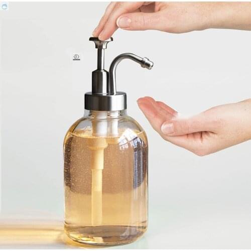 Nordic Glass Lotion Bottle Home Bathroom Liquid Soap Bottle Shampoo Bottle Lotion Pump Bottle Shower Gel Holder Empty Container