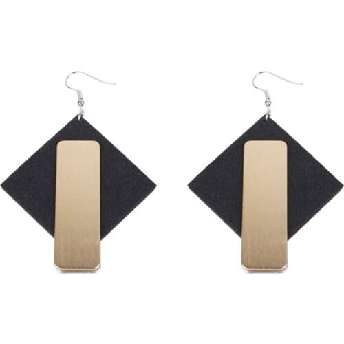 New Boho Chic Drop Earrings Asymmetrical Gold And Silver Color Metal Stud Earrings For Women Geometric Jewelry Kpop Decorations