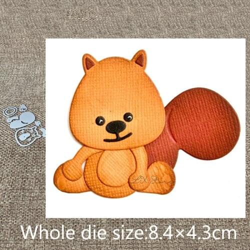 New Design Craft Metal stencil mold Cutting Dies lovely squirrel decoration scrapbook die cuts Album Paper Card Craft Embossing