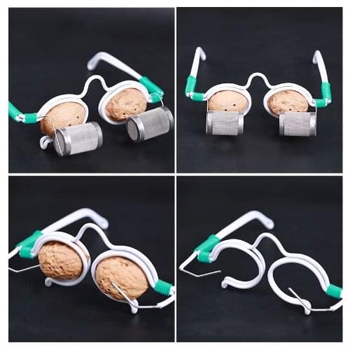 One pair of eye moxibustion massage glasses choose set with 54 pcs moxa sticks Eye moxibustion massage frame correct myopia