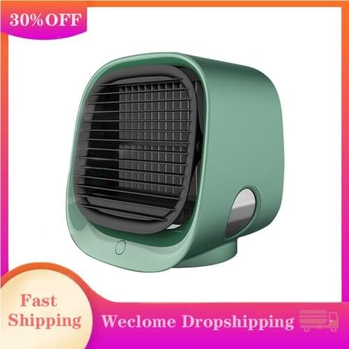 Portable Air Conditioner Fan Personal Air Cooler Humidifier Desk Mist Fan 3 Wind Speeds Cooling Fan Water Cooling Fan Humidifier