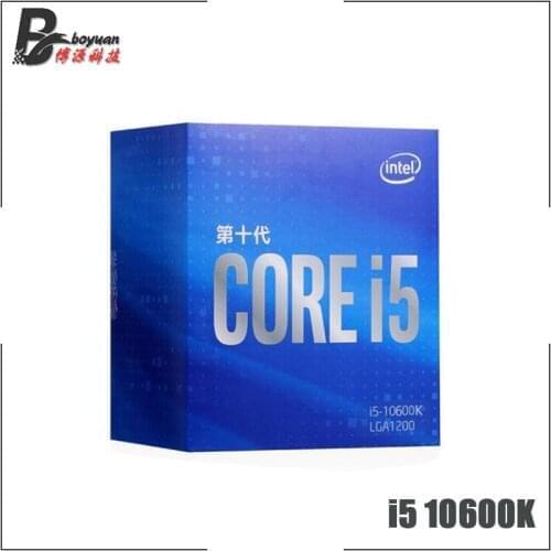 Intel Core i5-10600K I5 10600K 4.1 GHz Six-Core Twelve-Thread CPU Processor 12M 65W LGA1200 Sealed New but without cooler