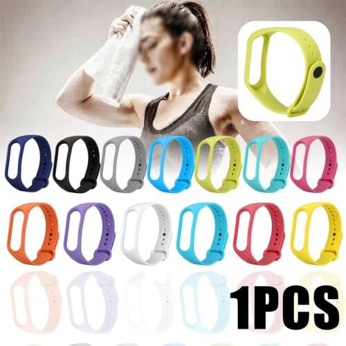 Pohiks Watch Strap For Xiaomi Mi Band 4 3 Colorful Sport Watch Band Wristband Bracelet Replacment Band Smart Accessories