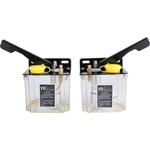 0.5L manual oil pump, left/right hand pressure, outlet connected to 4mm and 6mm oil pipes, lubrication pump, oiler