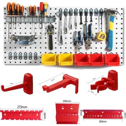 Steel Wall-Mounted Tool Parts Storage box Hardware Tool organize Box Hanging board Garage Unit Shelving Components tool box
