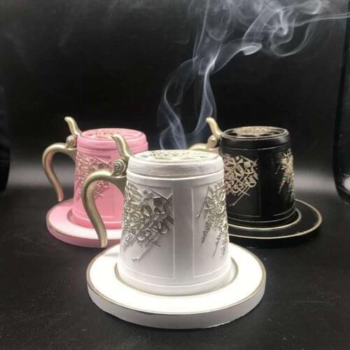 T Newest Arabic Incense Burner Bakhoor Middle East Ceramic Cone Incense Holder Aromatherapy Furnace Home Decoration Dropshipping