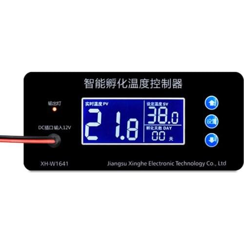 Incubator Thermostat Digital Temperature Control Switch Poultry Egg Incubation Heating Controller Days 12V