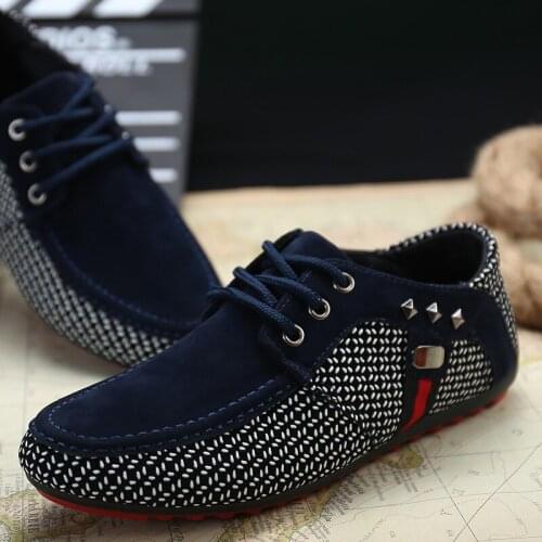 Fashion Men Flats Light Breathable Shoes Shallow Casual Shoes Men Loafers Peas Zapatos Hombre Shoes