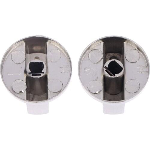 Metal 8mm Universal Silver Gas Stove Control Knobs Adaptors Oven Switch Cooking Surface Control Locks Useful
