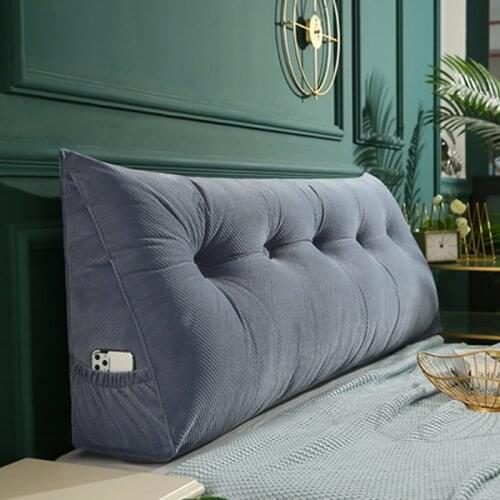 High quality big long reading pillow backrest cushion large sofa waist pillow tatami Bed headrest cushion soft pillow