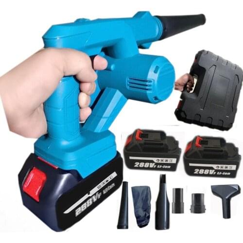 2 In 1 Cordless Electric Air Blower & Suction Handheld Leaf Computer Dust Collector Cleaner Turbo Fan For Makita 18V Battery