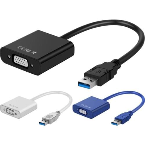 3.0USB to VGA External Graphic Card Video Converter Adapter for Win7/8/10 LN