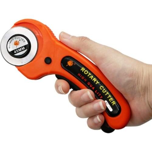 45mm Patchwork Roller Wheel Knife Cloth Cutting Knife Leather Paper Fabric Craft Fabrics Rotary Cutter DIY Sewing Accessories