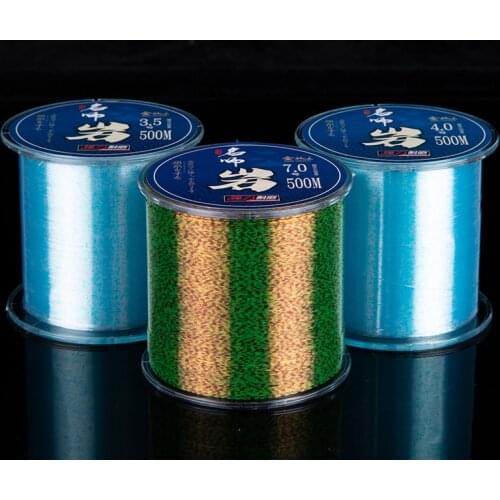 500M Nylon Fishing Line Durable Fluorocarbon Sea Fishing Line Thread Fluorocarbon Fishing Line De Pesca