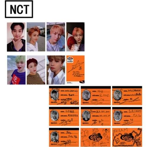 7pcs/set NCT DREAM 2018 Mini 2 Album We Go Up Self Made Lomo card Autograph Photocard Paper Cards