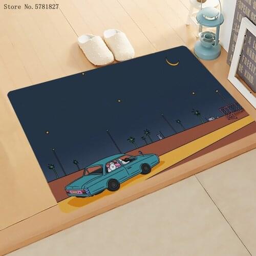 Anime Cartoon Doormat Artistic Illustration Small Door Mat For Living Room Carpet For Bedroom Mat Home Textile Floor Rug Decor