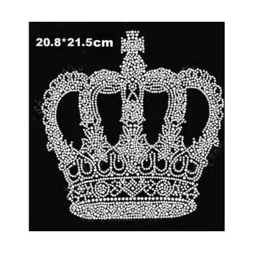 Free ship!5pc! crown design hotfix rhinestone,heat transfer design iron on rhinestone motif,embellishment for the garment