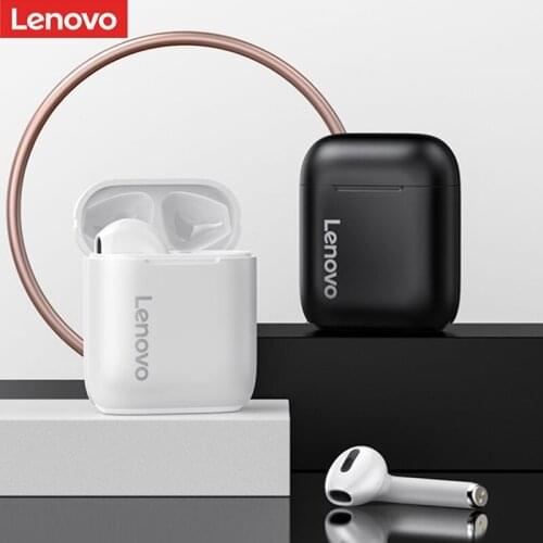 New Lenovo LP2 AAC Code HiFi Sound Bluetooth Earphones Dual Stereo Bass Touch Control Wireless Headphones IPX5 Waterproof
