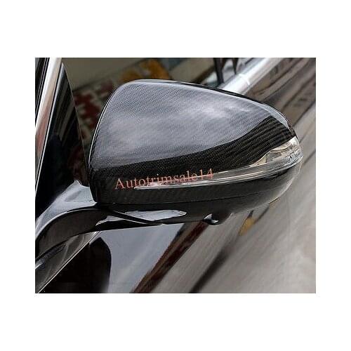 Real Carbon Fiber Side Mirror Cover Trim For Mercedes Benz E-Class W213 16-17