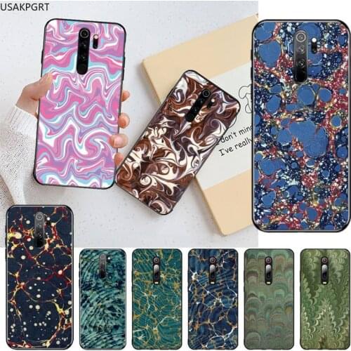 Marbled pattern painting Phone Case for Redmi Note 9 8 8T 8A 7 6 6A Go Pro Max Redmi 9 K20 K30 Pro