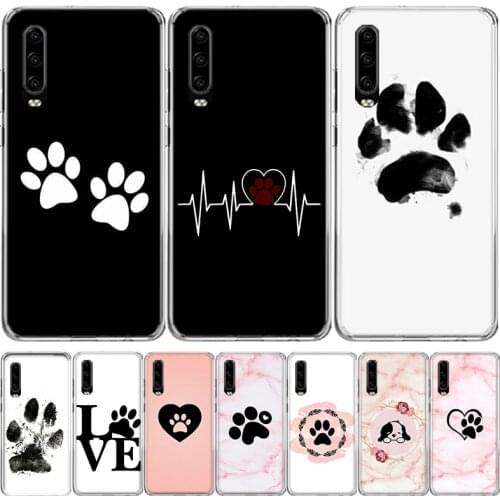 Hot best friends Dog paw Phone Case For Huawei Mate 30 20 10 P40 P30 P20 P10 Pro Lite P Smart Z Plus 2019 2018 Cover Coque
