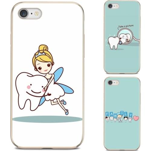 For Huawei Y6 Y5 2019 For Xiaomi Redmi Note 4 5 6 7 8 Pro Mi A1 A2 A3 6X 5X 7A Dentist Dental Tooth Silicone Phone Shell Cover