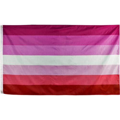 90x150cm Lipstick Lesbian Pride LGBT Rainbow Flag