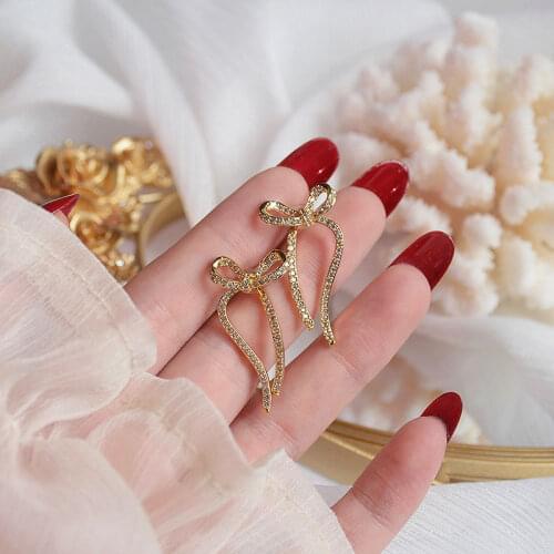 Korean Charm Ziron Shine Earrings Exquisite Temperament Fashion All-Match Glamour Party Earrings Romantic Jewelry Daily Earring