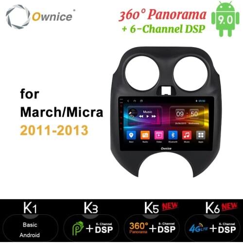 Ownice pulse 360 Panorama Android10.0 carplay Car Radio Multimedia Headunit DSP 4G LTE SPDIF for Nissan mirca march K13 renault