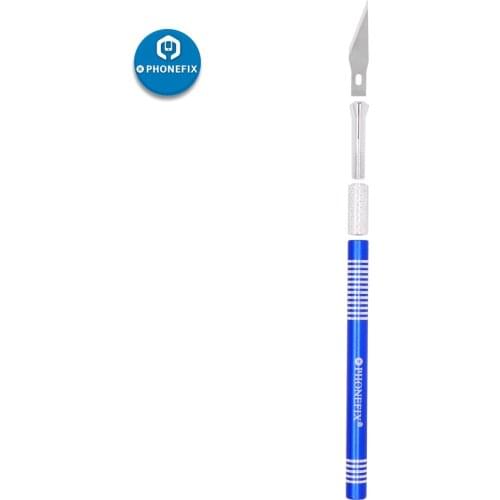 Toughness IC Chip BGA Motherboard PCB Circuit Board Repair knife Curved Thin Blade With 4 kinds Blades Hand Tool Set