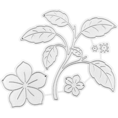 Carbon Steel Flower Leaves Cutting Die Embossing Stencil Template Mold DIY Paper Art Handcraft Scrapbook Bookmark Card Decor