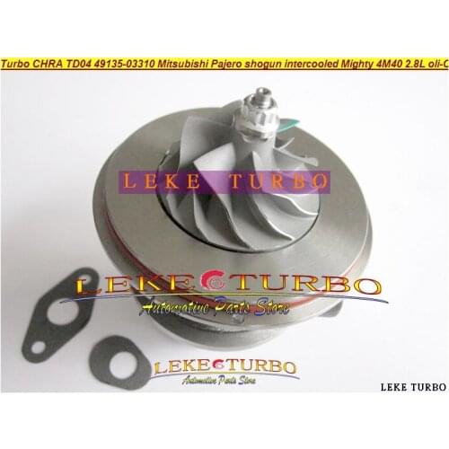 Free Ship Turbo Cartridge CHRA TD04 49135-03310 49135-03130 Turbocharger For Mitsubishi Pajero 2 shogun Mighty Truck 4M40 2.8L