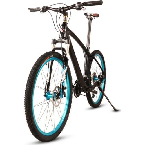 Bicycle Mountain Bike Carbon Fiber Variable Speed Shock Absorption Double Disc Brake Aluminum Alloy Knife Ring Adult