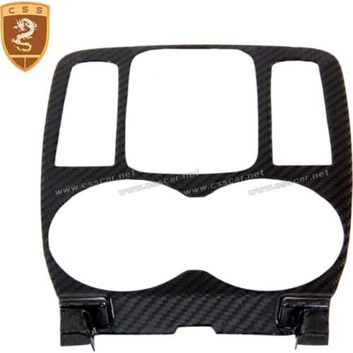 Rear Carbon Fiber Auto Interior Trims Central control shift trim panel for Maserati GT GTS GC Replacement Style Car Decoration