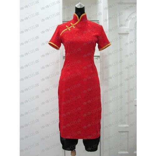 Kagura Women Japanese Anime Kagura Chinese Dress Adult Cosplay Kungfu Wear Cheongsam Outfits Halloween Cosplay Costume