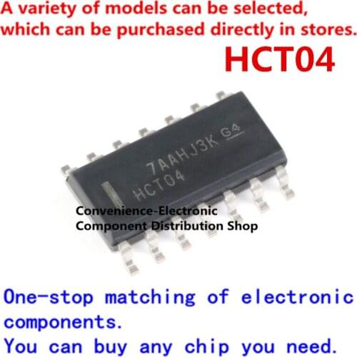 10PCS/PACK HCT04 SOP-14 74HCT04DR SMD SN74HCT04DR SOIC-14 quad 2-input positive NAND gate chip