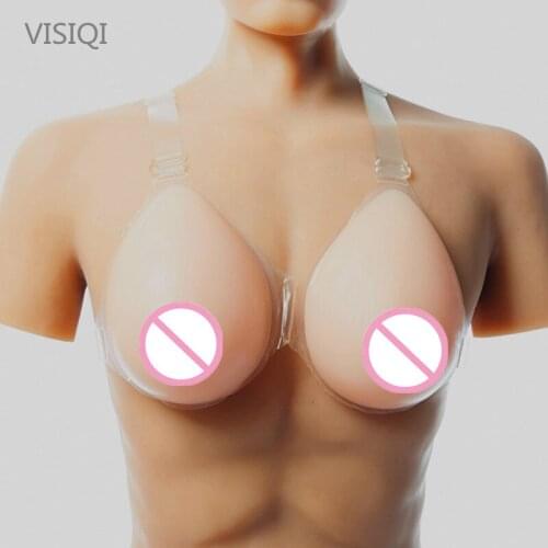 1200g/pair D cup Silicone Fake False Breast crossdresser silicone breast form silicone breast chest prosthesis for stransgender
