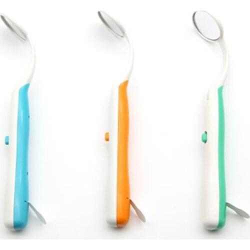 3pcs Dental Mirror With Light Oral Dental Teeth Checking Mirror With LED Light Dental Mirror Inspect Instrument Tooth Care