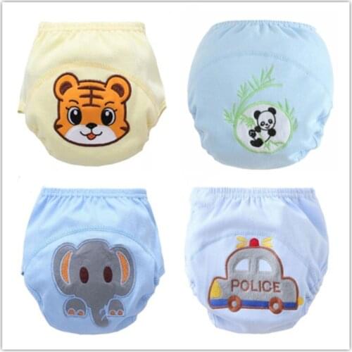 4pc/Lot Baby Training Pant Underwear Cotton Learning/Study Infant Pants Suit 13-16kg