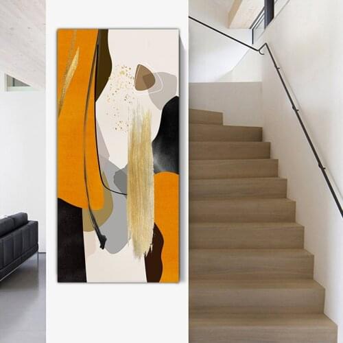 Abstract painting canvas DIY wall frame abstract mural style oil painting poster aesthetic picture frame modern molduras para p