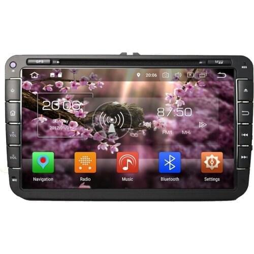 8" 2 Din 8 Core Android 10.0 Car DVD Player For VW Jetta Seat 2006-2012 Audio Stereo 4+64G Radio Car Multimedia Player DSP
