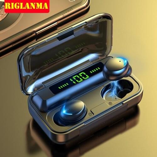 Wireless Bluetooth Headphone Waterproof TWS Bluetooth Earphone 9D HiFi Wireless Headsets Music Earbud with 2000mAh Charging Case