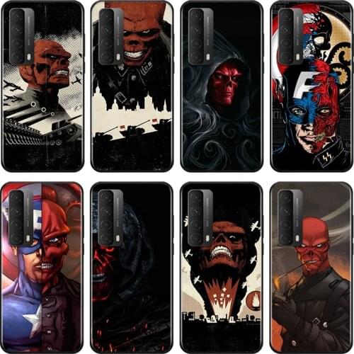Captain America villain Red Skull For Huawei Y9A Y9S Y9 Y8P Y8S Y7A Y7P Y7 Y6 Y6P Y6S Y5P Y5 Prime Pro 2019 2020 Phone Case