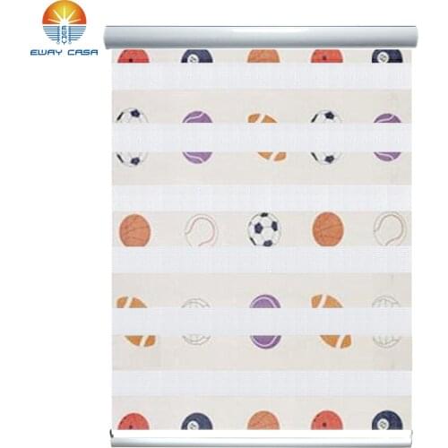 EWAY CASA Customized Roller blinds Printed Children Cartoon Zebra blinds for Kids room Studyroom Home Window Curtain No.ZB_P_Kid