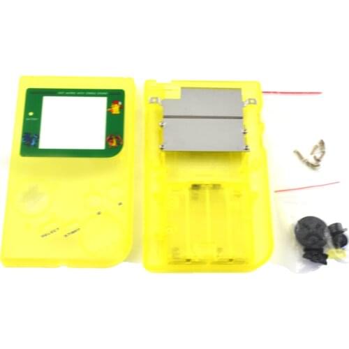 100PCS a lot High quality fluorescence light yellow Plastic game Shell Housing Cover Case for Gameboy Classic Console