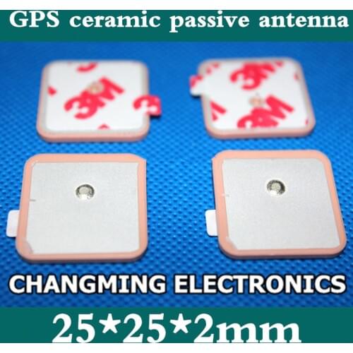GPS ceramic active antenna/25*25*2mm/1575.42MHZ/navigation and positioning antenna(working 100% Free Shipping)10PCS