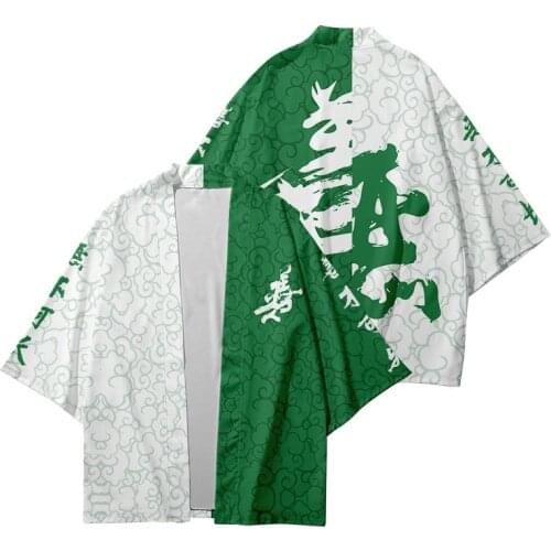 Kimono Man Japanese Clothes Yukata Male Samurai Costume Haori Obi Beach Mens Kimono Cardigan Japanese Streetwear Jacket