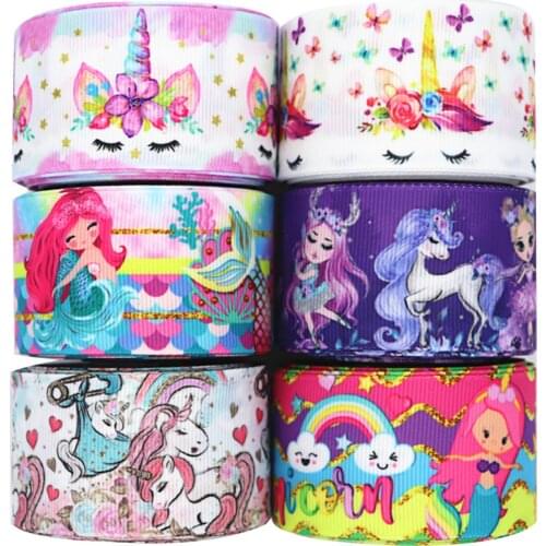 10 Yards Printed Grosgrain Ribbon 1.5" 38MM For Hair Bows DIY Crafts Handmade Accessories M19042401